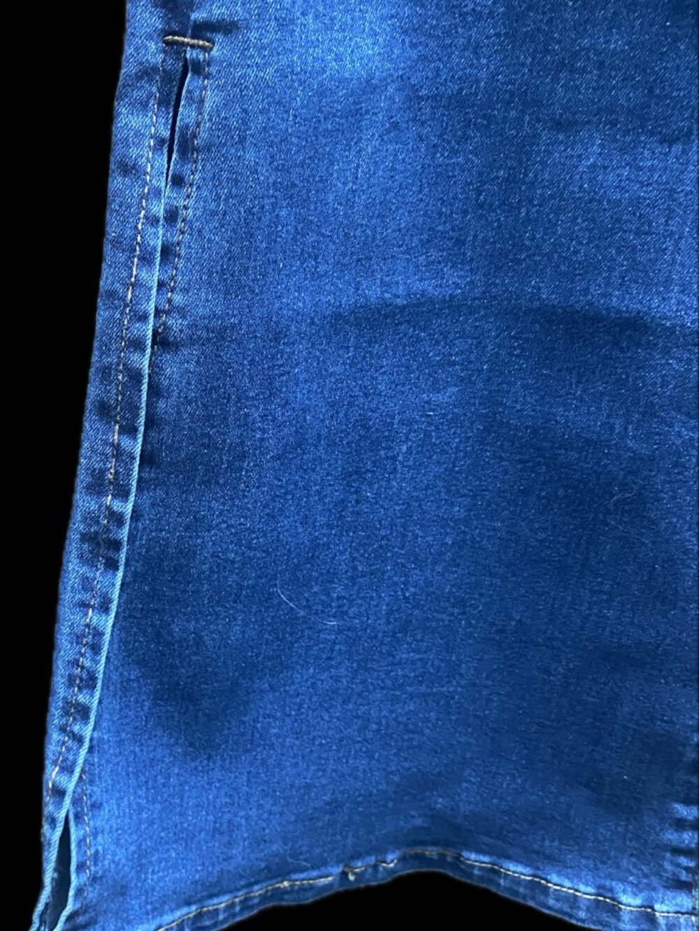 NWT Y2K-Style Bamboo Flare Jeans with 10" Side Ankle Slits Style R/A 1982-17 SIZ - Picture 8 of 12